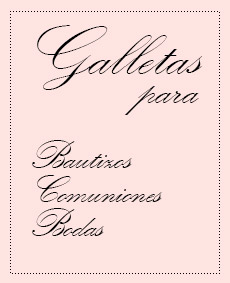 Galletas decoradas para bautizos, comuniones y bodas